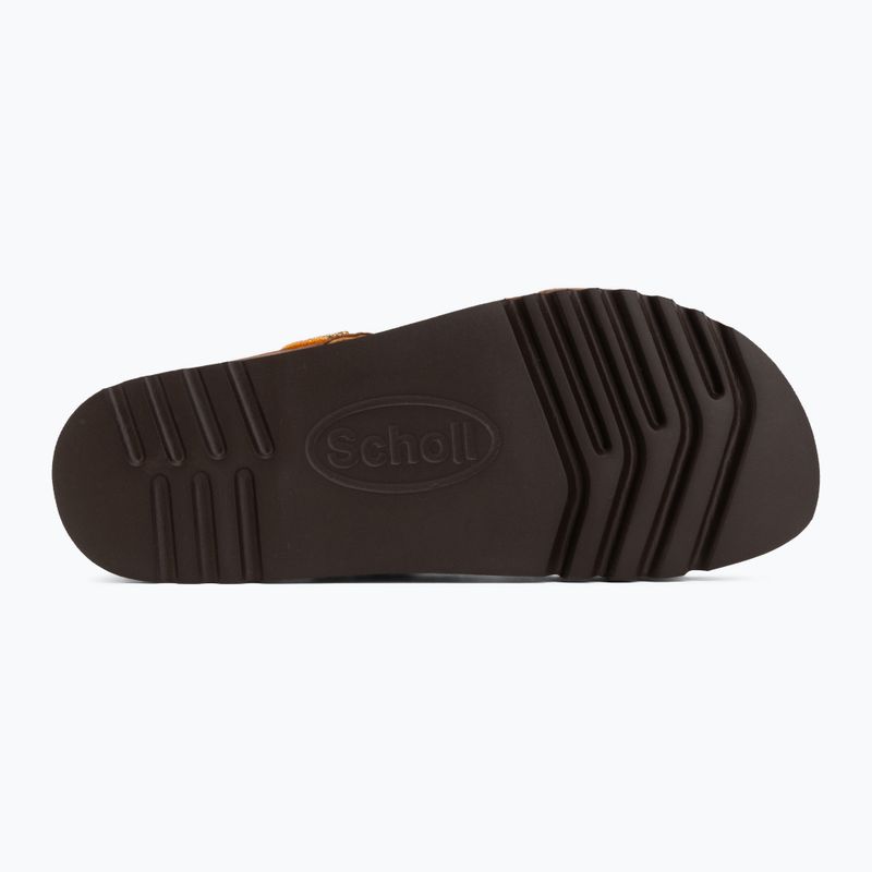 Șlapi de damă Scholl New Bogota Wedge Med cognac/multi 4