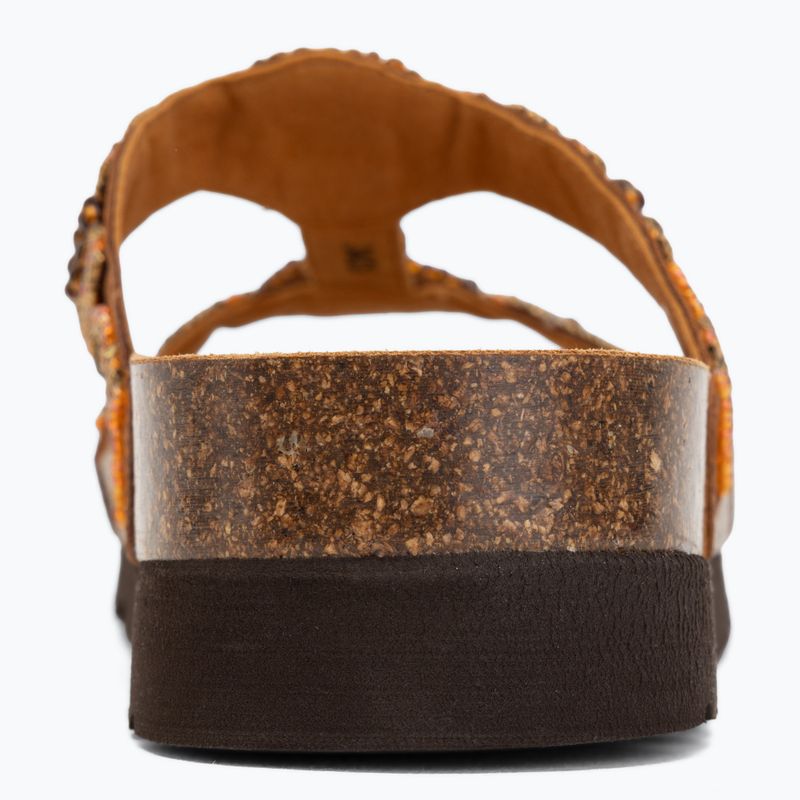 Șlapi de damă Scholl New Bogota Wedge Med cognac/multi 6