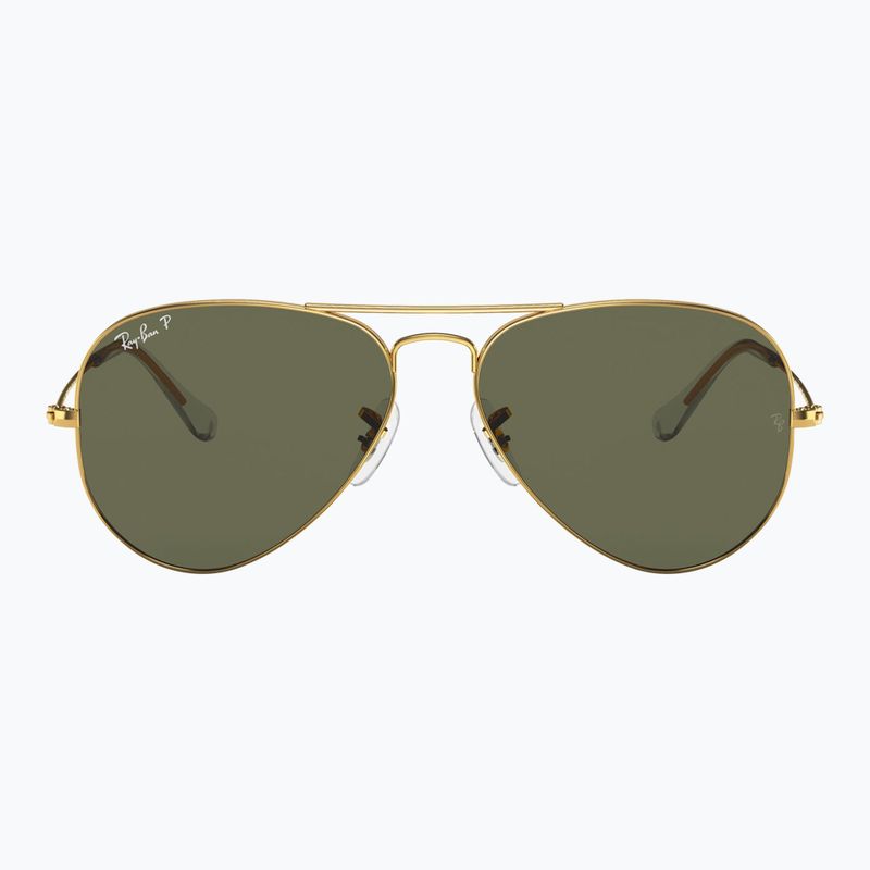 Ochelari de soare Ray-Ban Aviator Classic arista gold/green g-15 polarized 2