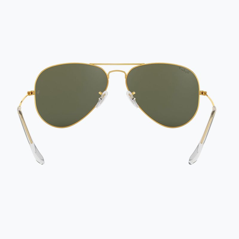 Ochelari de soare Ray-Ban Aviator Classic arista gold/green g-15 polarized 5