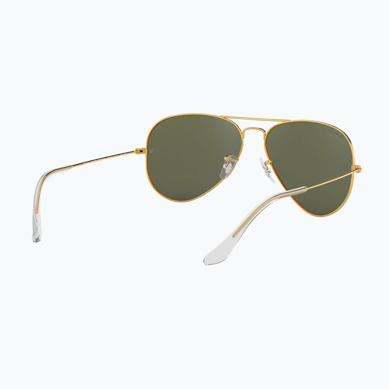 Ochelari de soare Ray-Ban Aviator Classic arista gold/green g-15 polarized 6