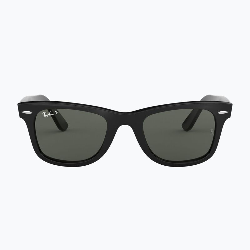 Ochelari de soare Ray-Ban Wayfarer Classic black/green polarized 2