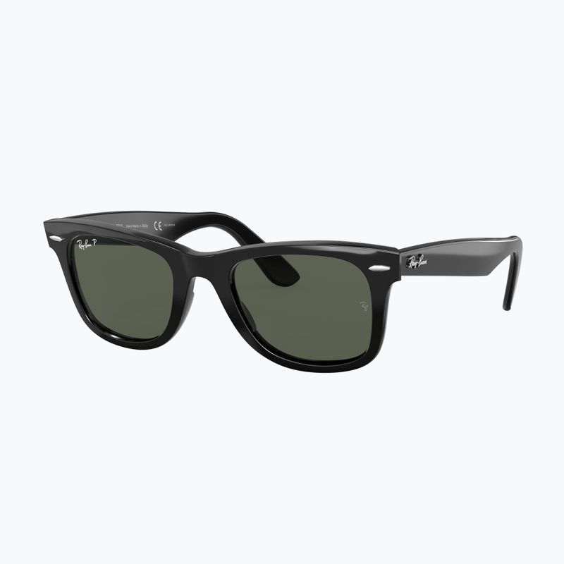 Ochelari de soare Ray-Ban Wayfarer Classic black/green polarized 4