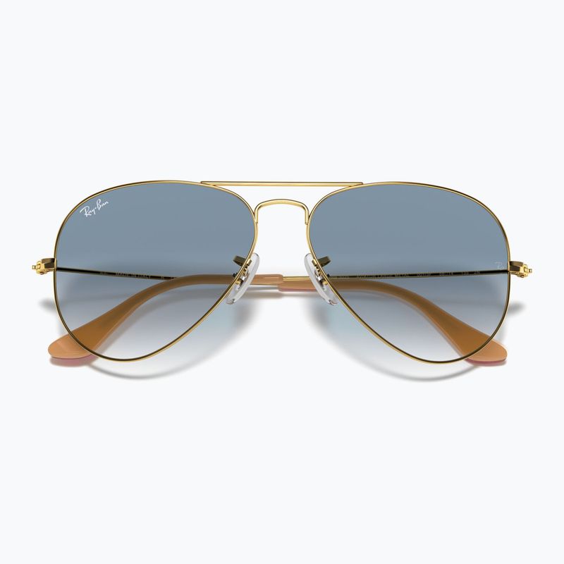 Ochelari de soare Ray-Ban Aviator Classic arista gold/light blue 3