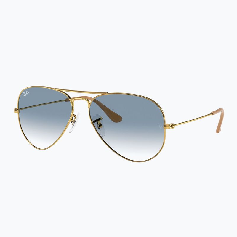 Ochelari de soare Ray-Ban Aviator Classic arista gold/light blue 4