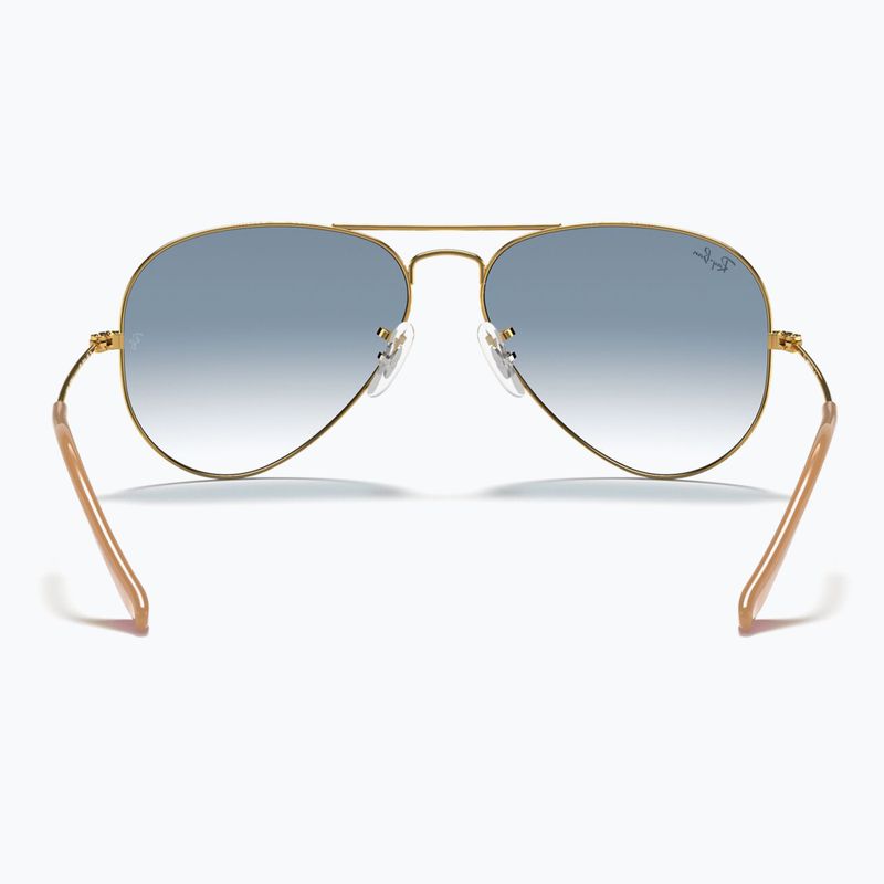 Ochelari de soare Ray-Ban Aviator Classic arista gold/light blue 5