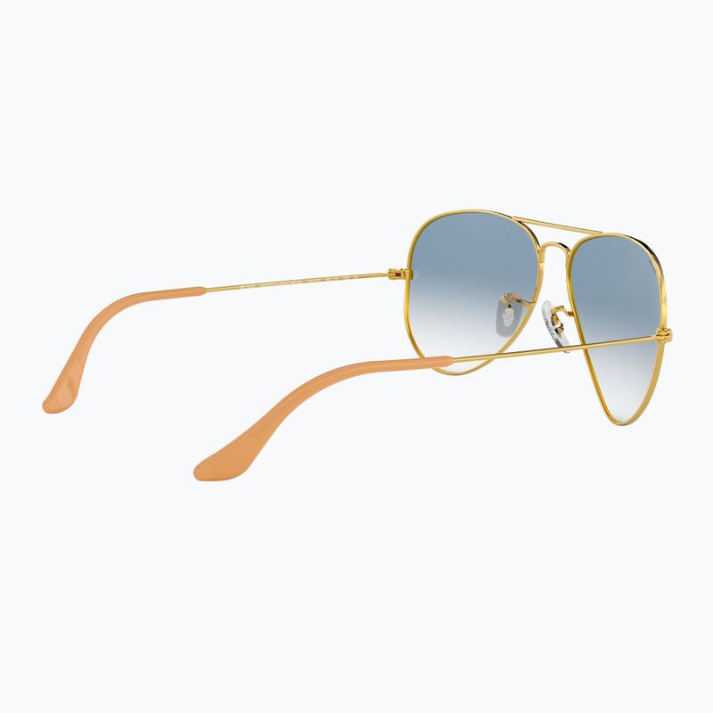 Ochelari de soare Ray-Ban Aviator Classic arista gold/light blue 6