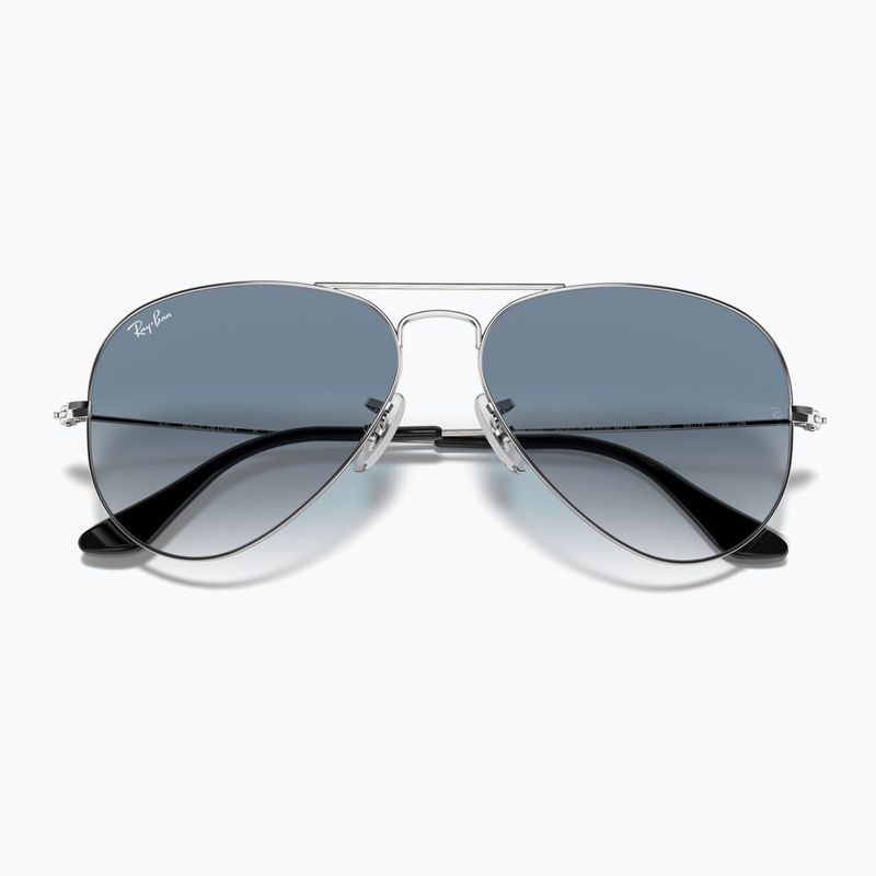 Ochelari de soare Ray-Ban Aviator Classic silver/light blue 3