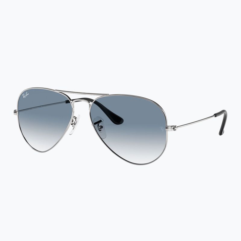 Ochelari de soare Ray-Ban Aviator Classic silver/light blue 4