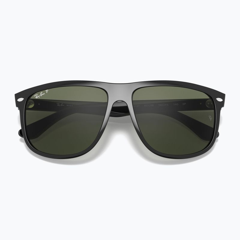 Ochelari de soare Ray-Ban Boyfriend black/dark green polarized 3