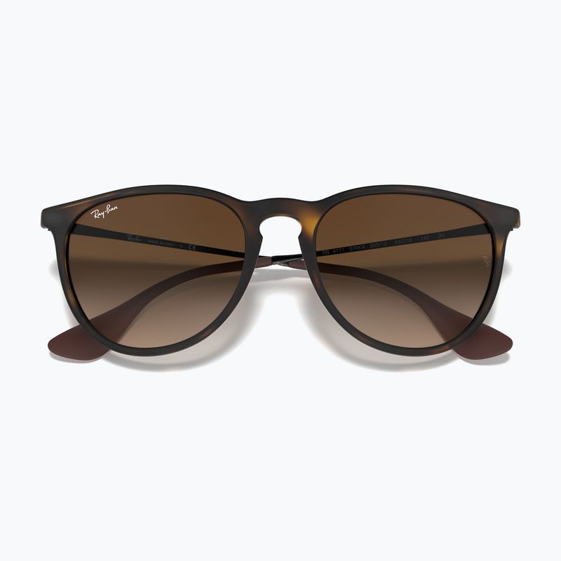 Ochelari de soare Ray-Ban Erika Classic matt havana/brown 3