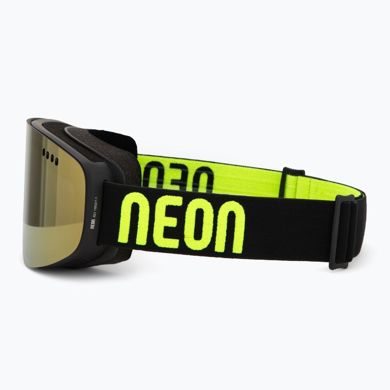 Ochelari de schi Neon Light black/yellow/mirror gold 4