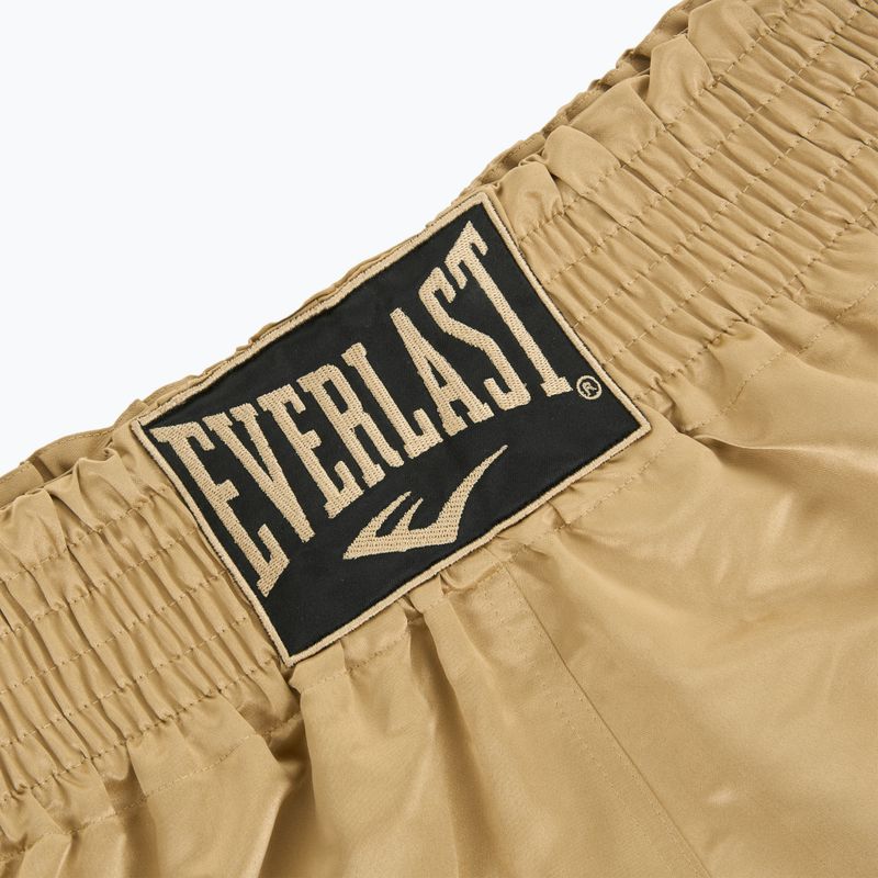 Pantaloni scurți de antrenament Everlast Muay Thai gold/black 3