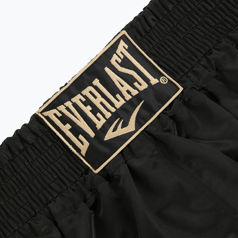 Pantaloni de antrenament Everlast Muay Thai black/gold 3