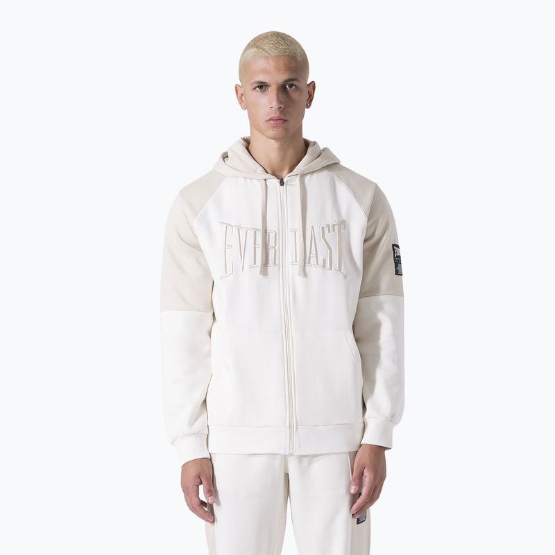 Hanorac pentru bărbați Everlast Neutrals Full Zip dusty white/light beige