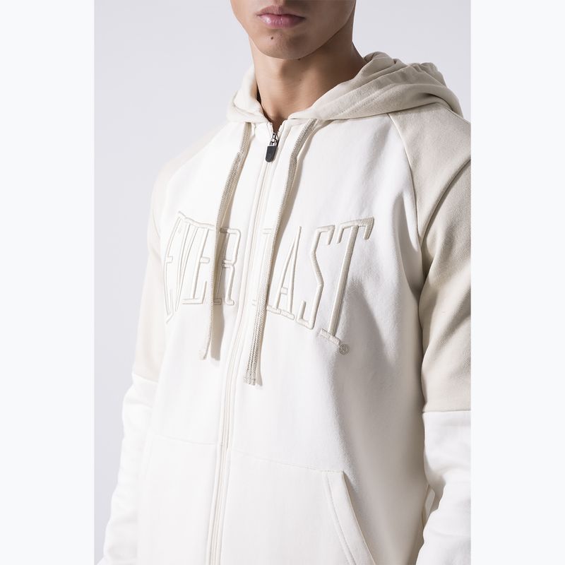 Hanorac pentru bărbați Everlast Neutrals Full Zip dusty white/light beige 4