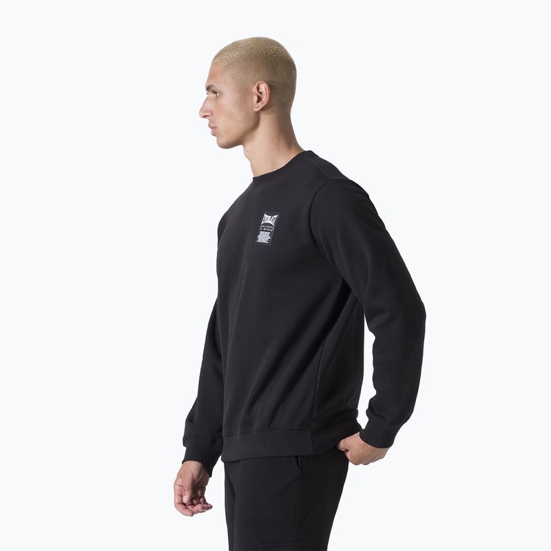 Hanorac pentru bărbați Everlast Neutrals Crewneck black 3