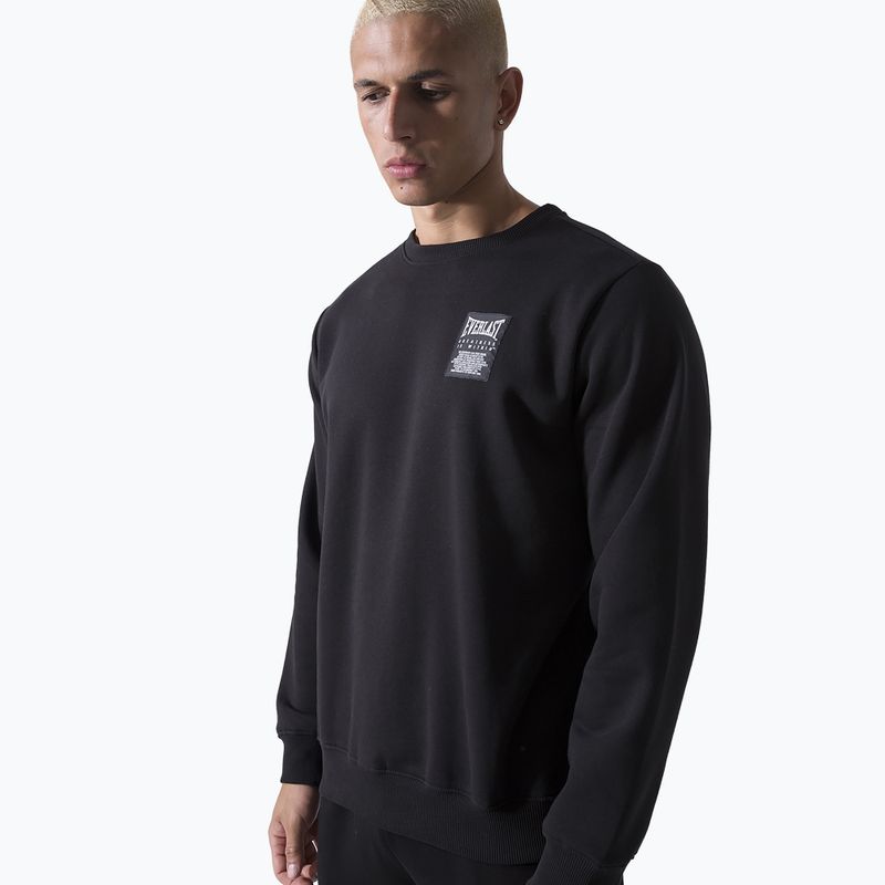 Hanorac pentru bărbați Everlast Neutrals Crewneck black 4