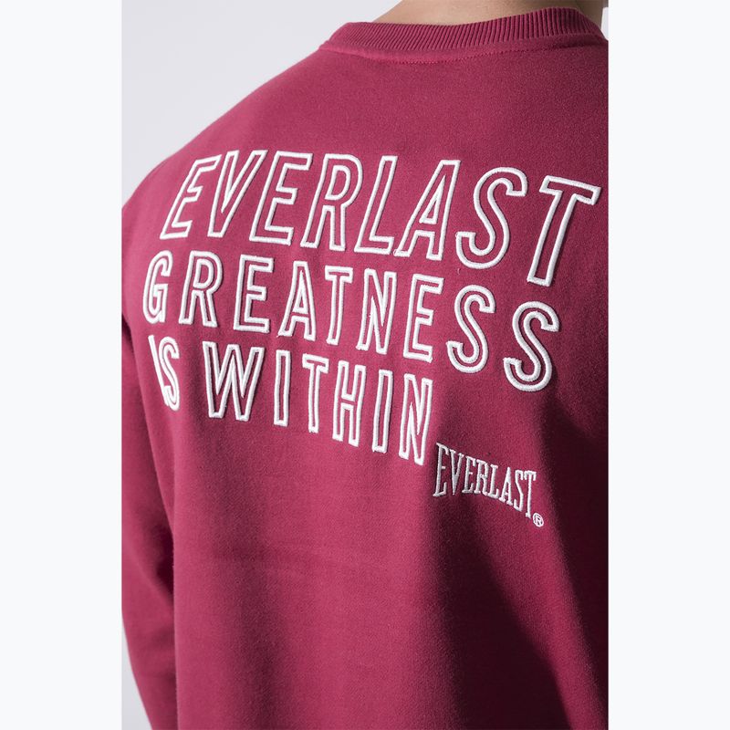 Hanorac pentru bărbați Everlast Neutrals Crewneck bordeaux 5