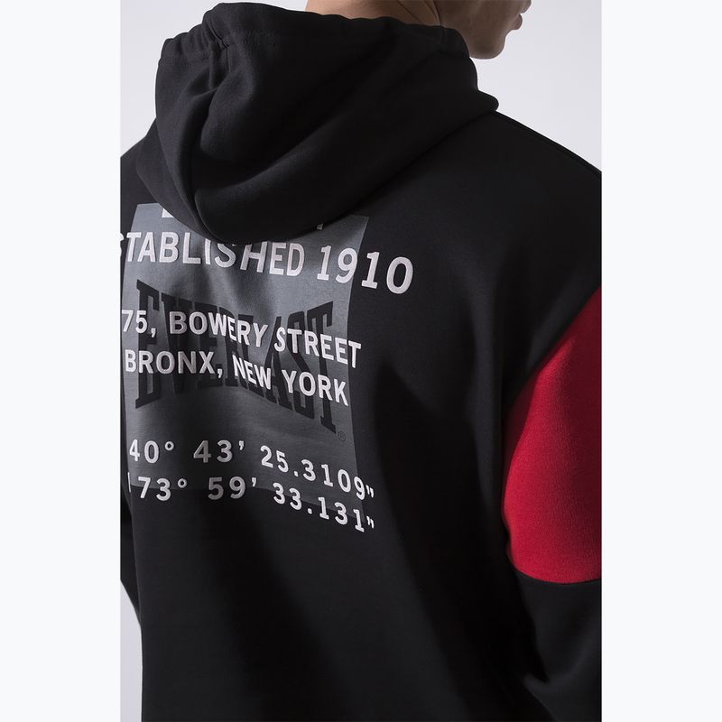 Hanorac pentru bărbați Everlast Streetwear Hoodie black/red 5