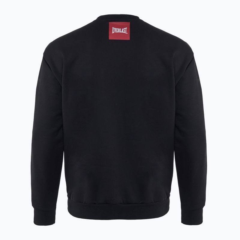 Hanorac pentru bărbați Everlast Streetwear Crewneck black/red 2