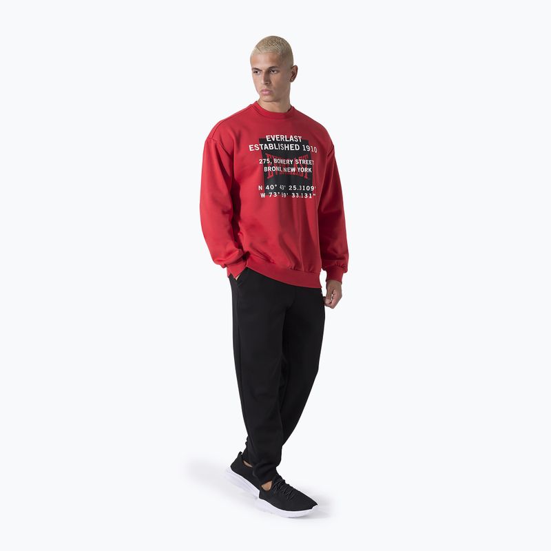 Hanorac pentru bărbați Everlast Streetwear Crewneck red/black 2