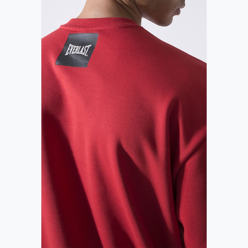 Hanorac pentru bărbați Everlast Streetwear Crewneck red/black 5