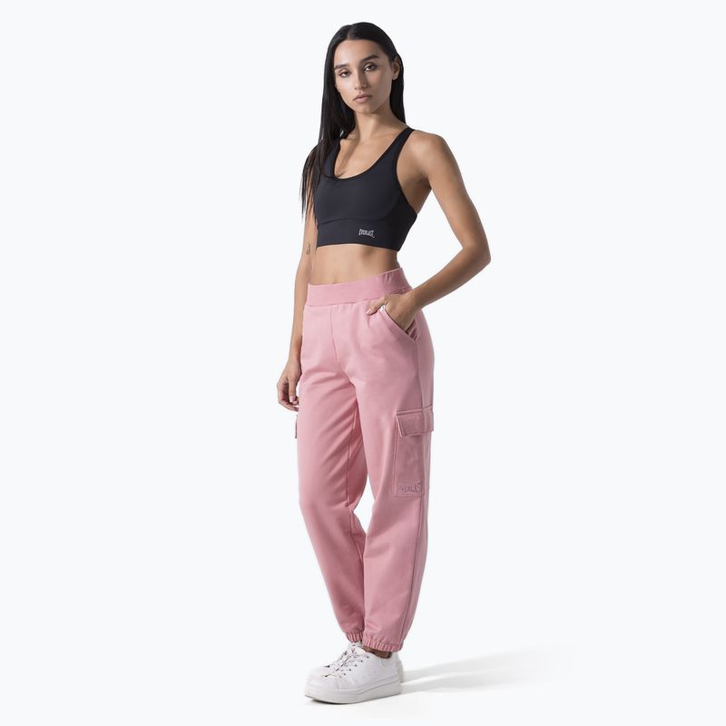 Pantaloni de antrenament pentru femei Everlast Leisure Cargo mauve 2