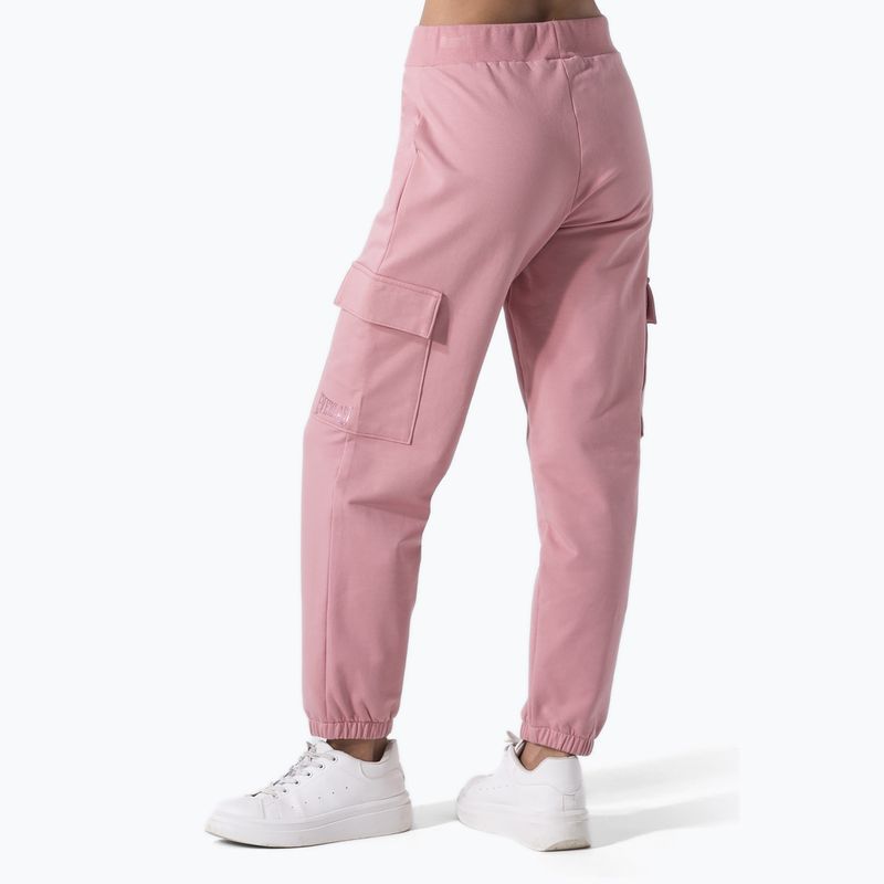 Pantaloni de antrenament pentru femei Everlast Leisure Cargo mauve 3