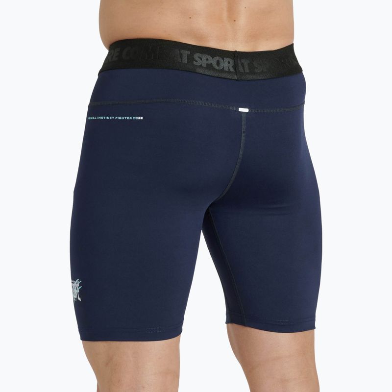 Pantaloni scurți pentru bărbați LEONE 1947 Primal Instinct Compression blue 2