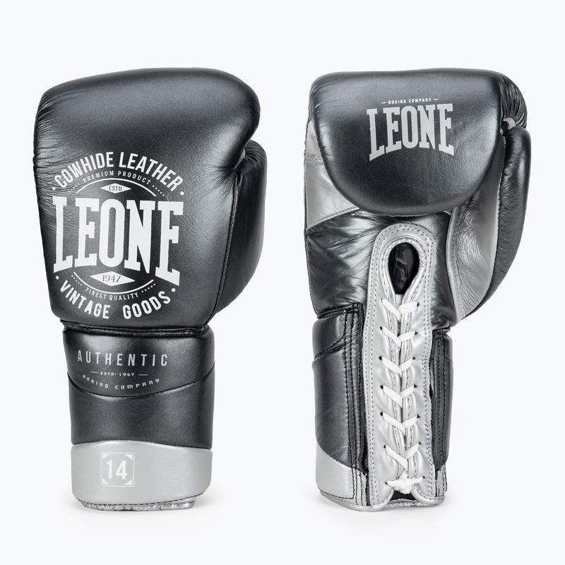 Mănuși de box LEONE 1947 Authentic 2 slate grey