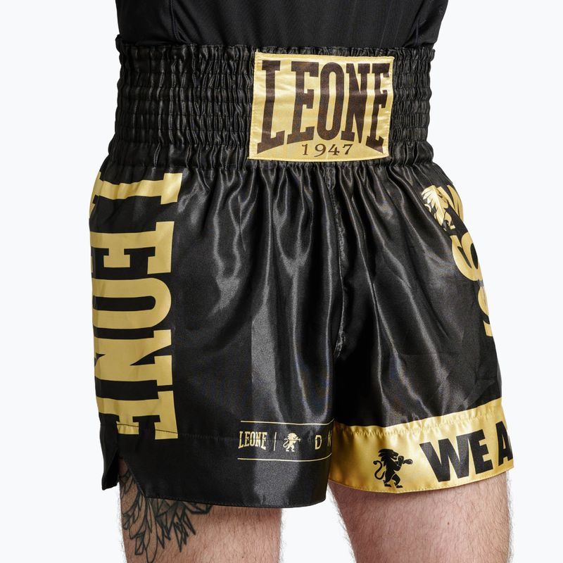 LEONE 1947 Dna Kick-Thai pantaloni scurți de antrenament negru