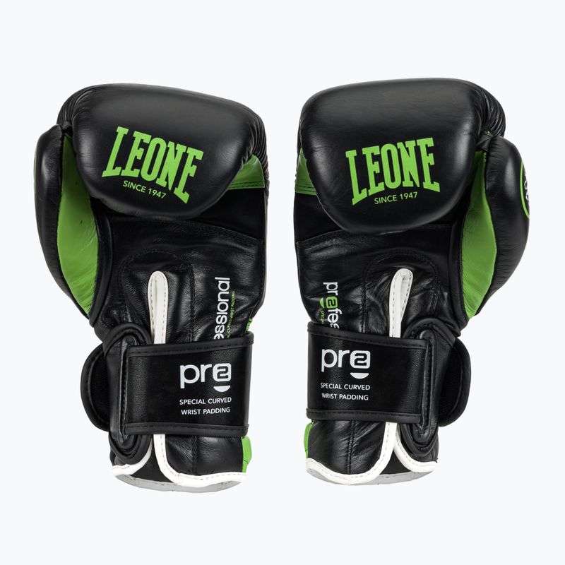 Mănuși de box LEONE 1947 Il Tecnico N3 black/green 4