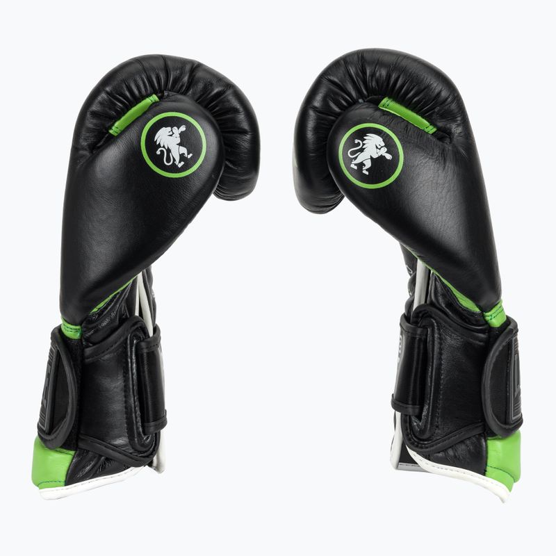 Mănuși de box LEONE 1947 Il Tecnico N3 black/green 5