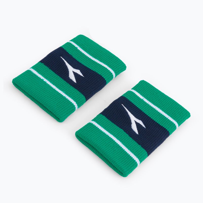 Benzi pentru încheietură Diadora Wristbands Wide Logo 2 buc. verzi DD-103.179117-70134
