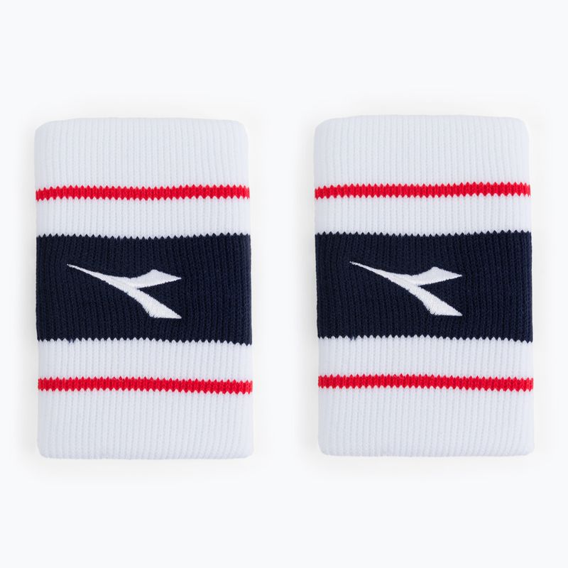 Benzi pentru încheietură Diadora Wristbands Wide Logo 2 buc. albe DD-103.179117-20002 2