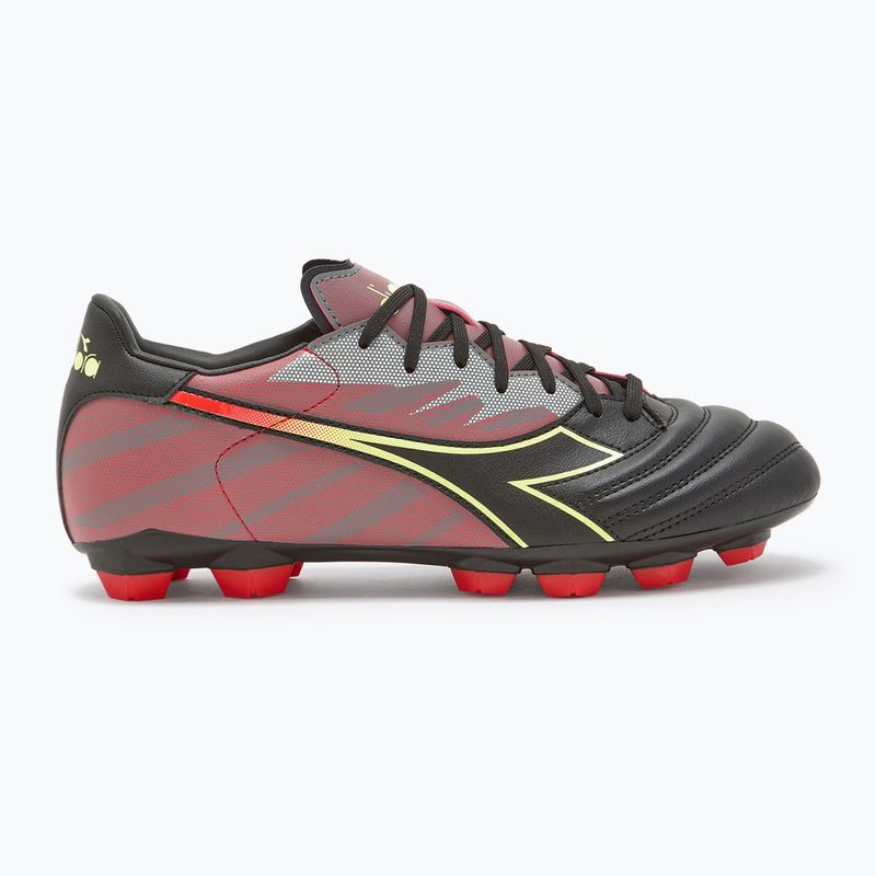 Bărbați Diadora Brasil Elite Veloce R LPU ghete de fotbal negru și roșu DD-101.179181-D0136-39 10