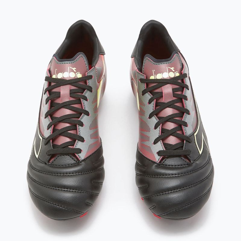 Bărbați Diadora Brasil Elite Veloce R LPU ghete de fotbal negru și roșu DD-101.179181-D0136-39 12