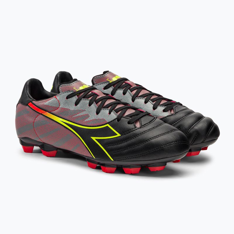 Bărbați Diadora Brasil Elite Veloce R LPU ghete de fotbal negru și roșu DD-101.179181-D0136-39 4