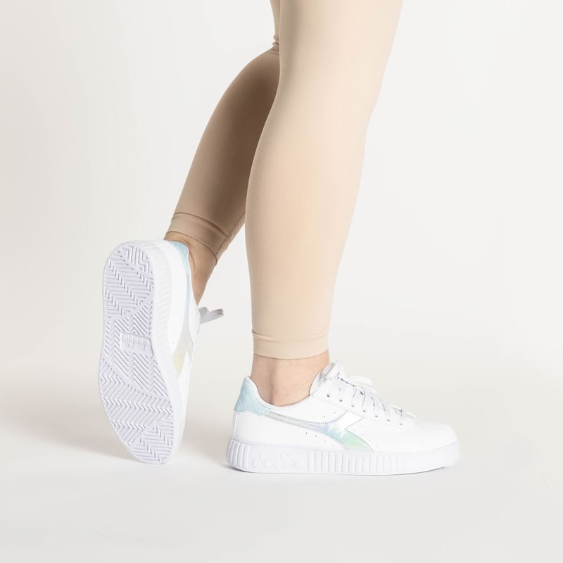 Încălțăminte pentru femei Diadora Step P Shimmer bianco/azzurro aria 2