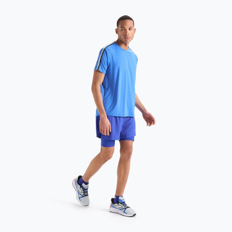 Pantaloni scurți de alergare pentru bărbați Diadora Double Layer Bermuda Be One albastru DD-102.179162-60050 3