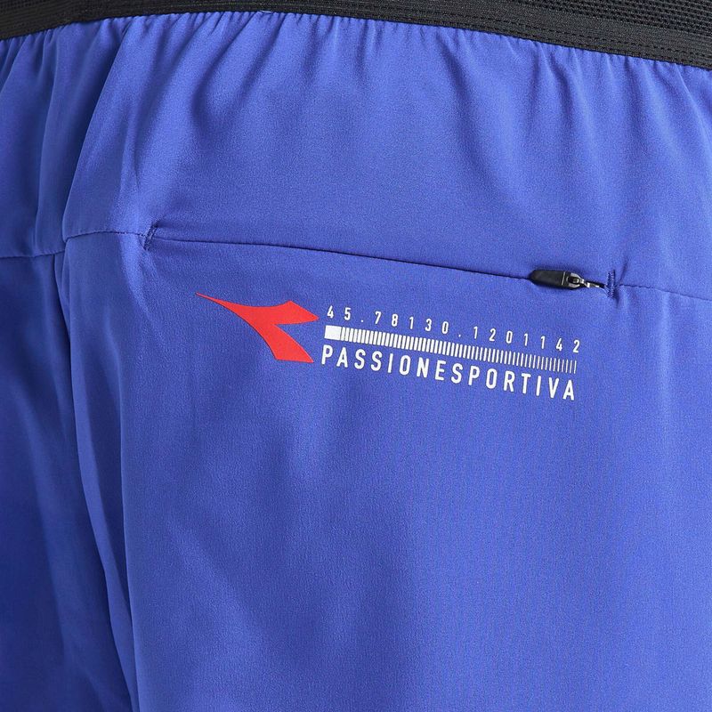 Pantaloni scurți de alergare pentru bărbați Diadora Double Layer Bermuda Be One albastru DD-102.179162-60050 5