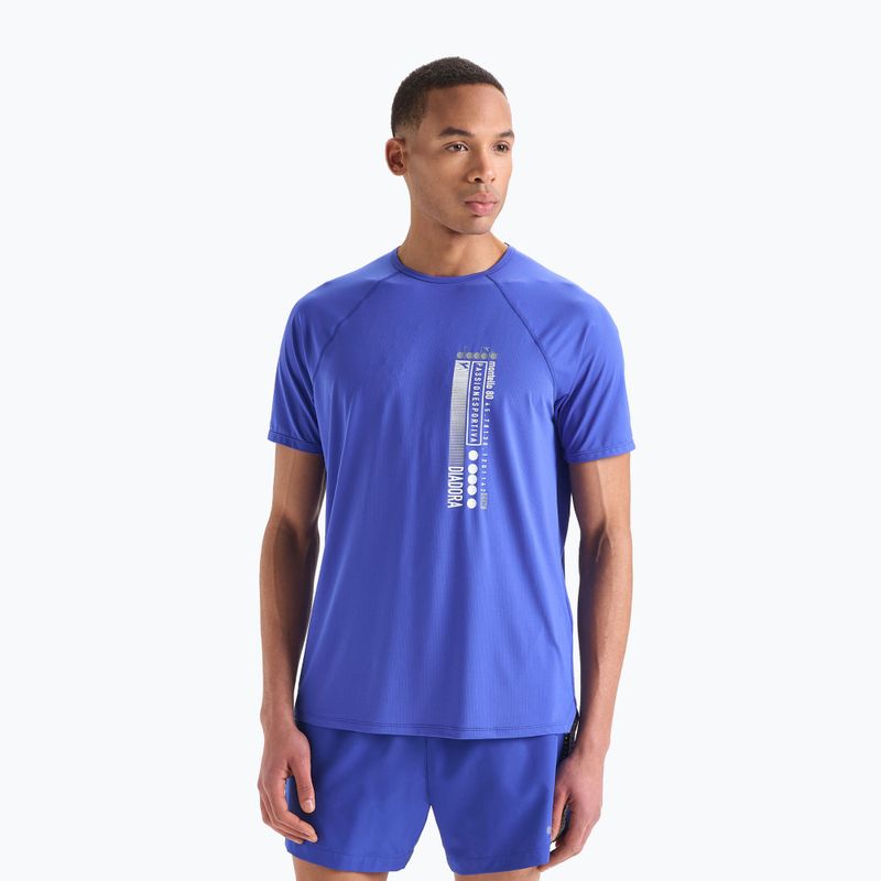 Tricou de alergare Diadora Super Light Be One pentru bărbați, albastru DD-102.179160-60050