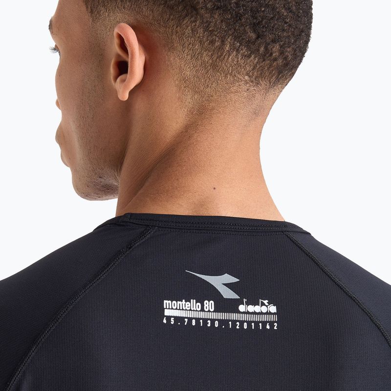 Tricou de alergare Diadora Super Light Be One negru DD-102.179160-80013 pentru bărbați 5