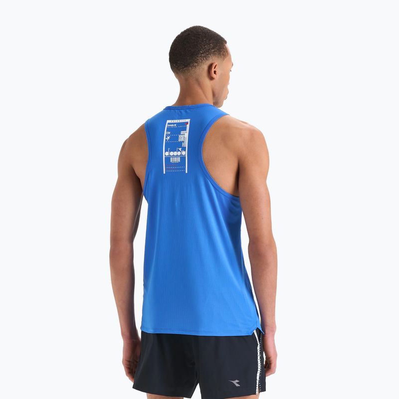 Tricou de alergare pentru bărbați Diadora Super Light Tank Be One albastru DD-102.179161-65045-S 3