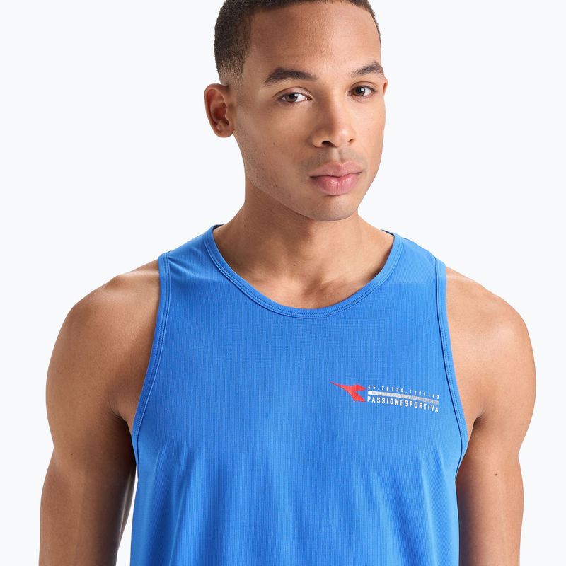 Tricou de alergare pentru bărbați Diadora Super Light Tank Be One albastru DD-102.179161-65045-S 4