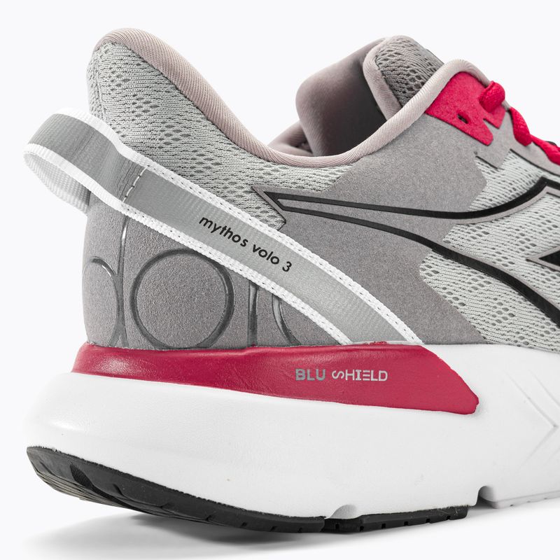 Pantofi de alergare pentru bărbați Diadora Mythos Blushield Volo 3 argint dd/negru/alamă 9