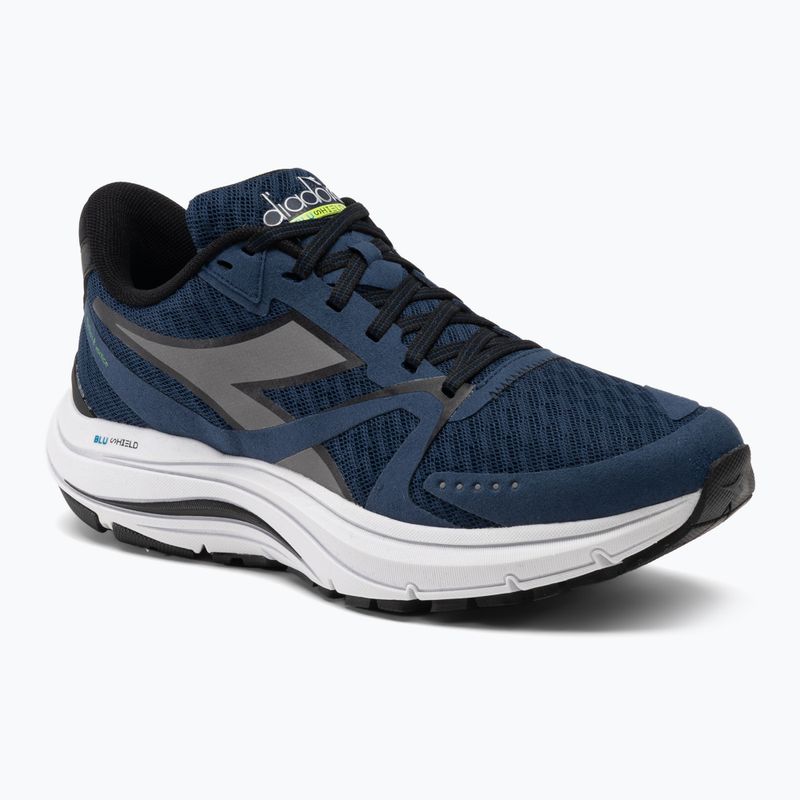 Pantofi de alergare pentru bărbați Diadora Mythos Blushield 8 Vortice albastru opal / argint dd / alb