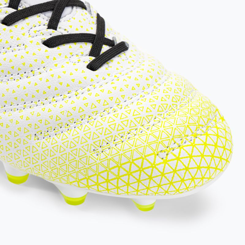 Ghete de fotbal Diadora Brasil Elite Tech GR LPX pentru bărbați, alb/negru/galben-fluo 7