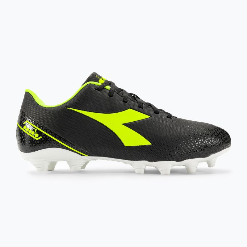 Bărbați Diadora Pichichi 6 MG14 negru/galben fi dd/alb ghete de fotbal alb/negru 2